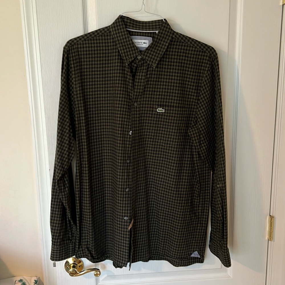 Men’s Lacoste Button down dark green